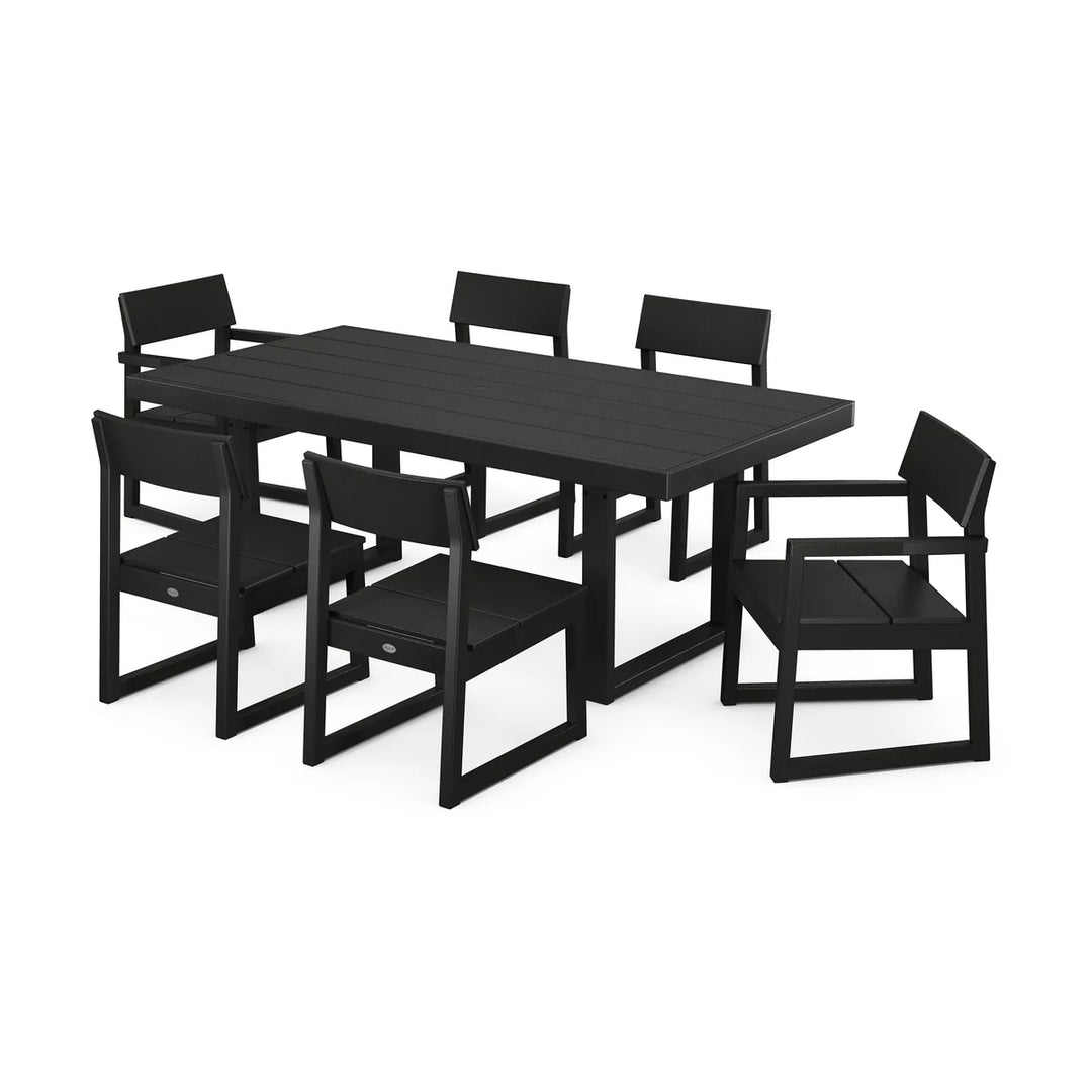 Polywood PWS552-1 EDGE 7-Piece Dining Set