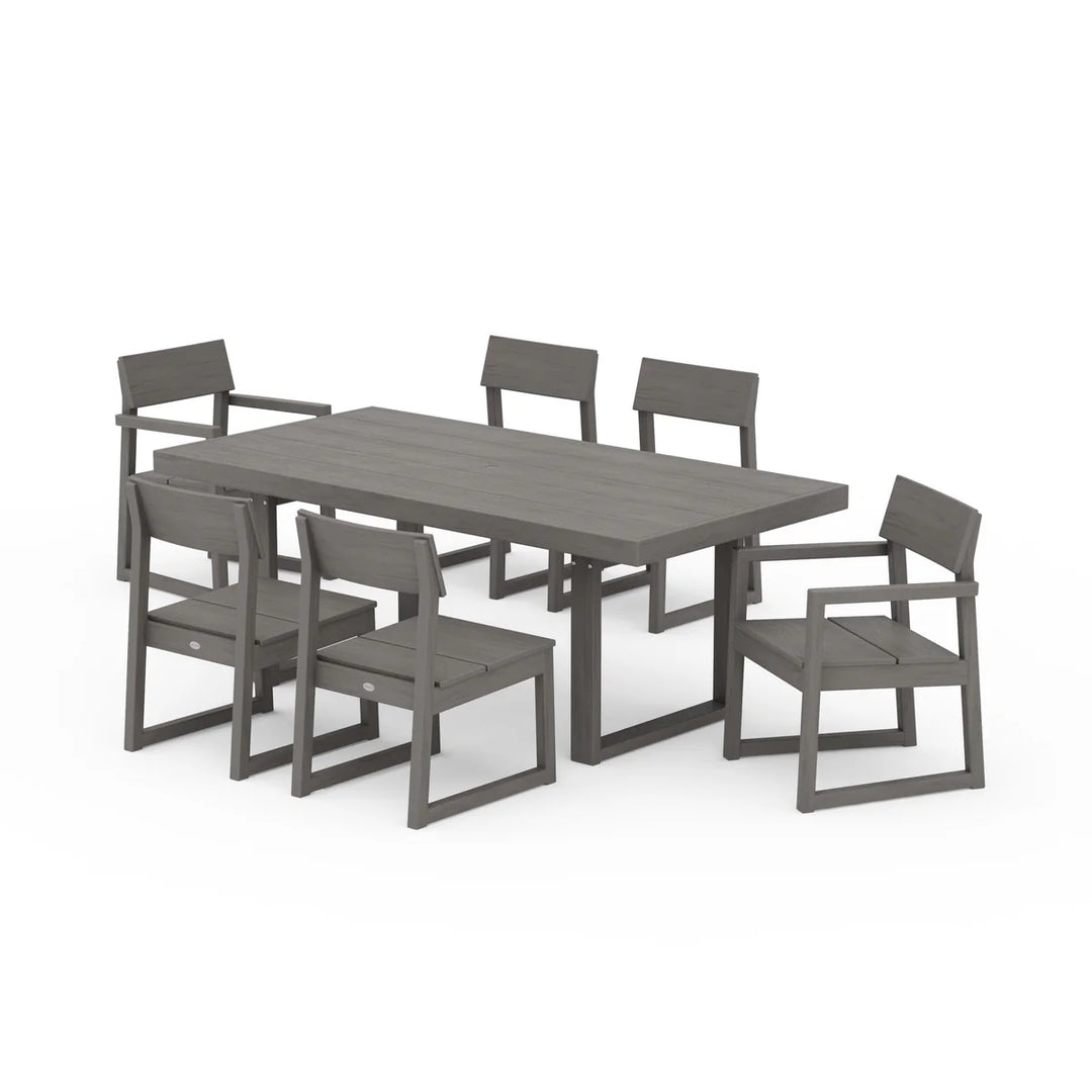 Polywood PWS552-1 EDGE 7-Piece Dining Set