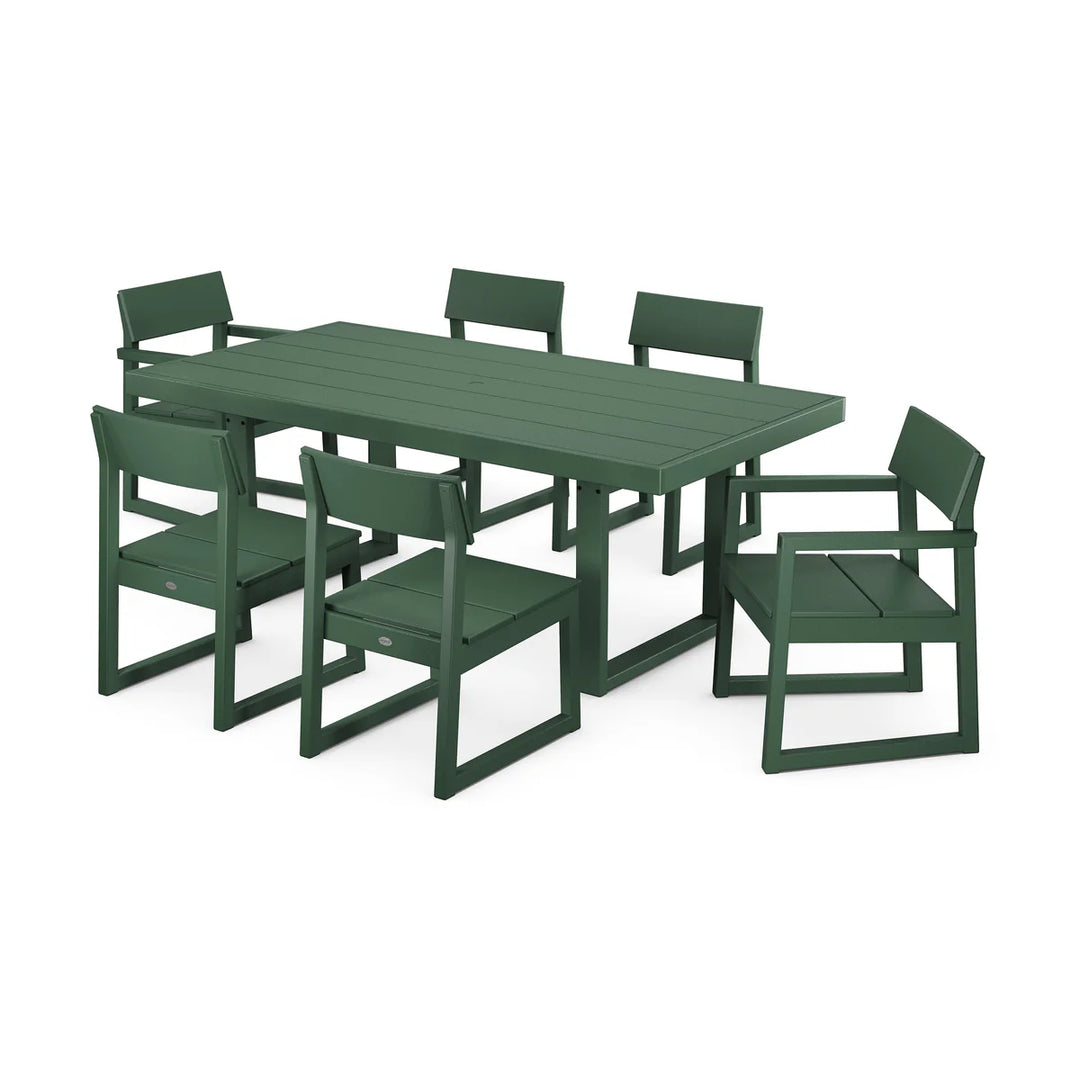 Polywood PWS552-1 EDGE 7-Piece Dining Set