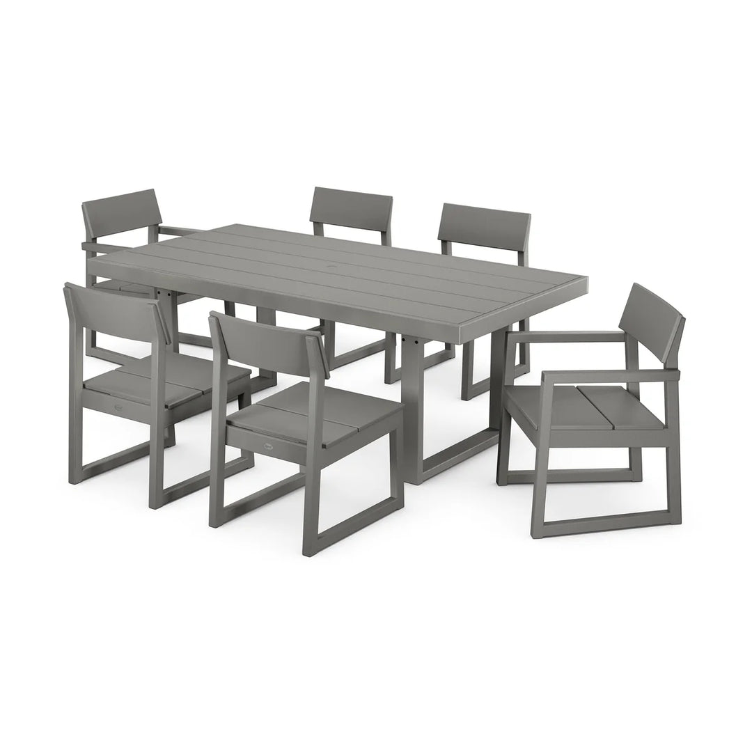 Polywood PWS552-1 EDGE 7-Piece Dining Set